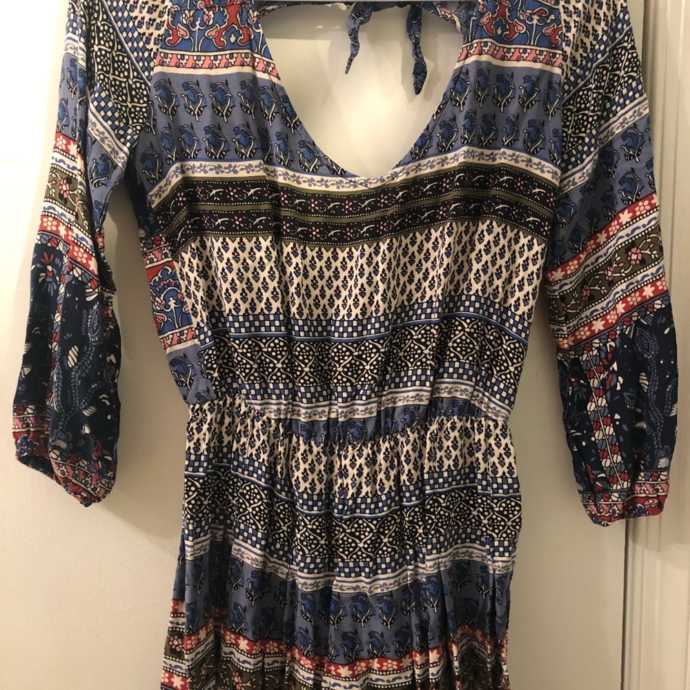 Tribal Print A-Line Summer Dress